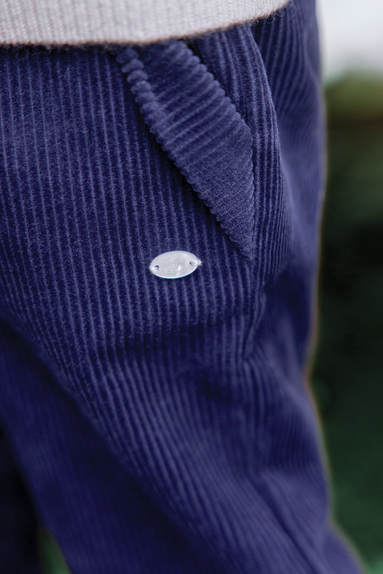 Pantalon - Eglantine velours nœud