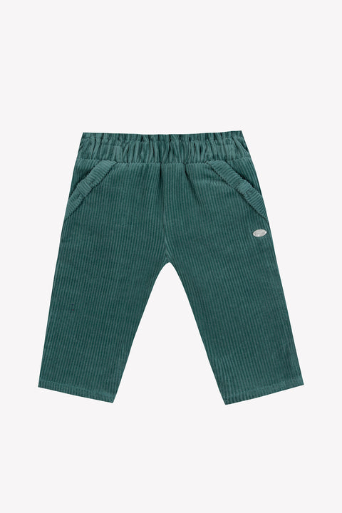 Pantalon - Emeraude velours nœud - Image principale