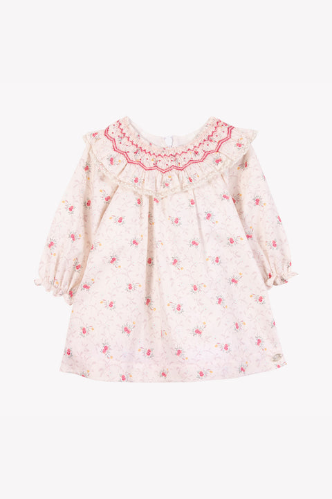 Robe - Ecru broderie florale - Image principale
