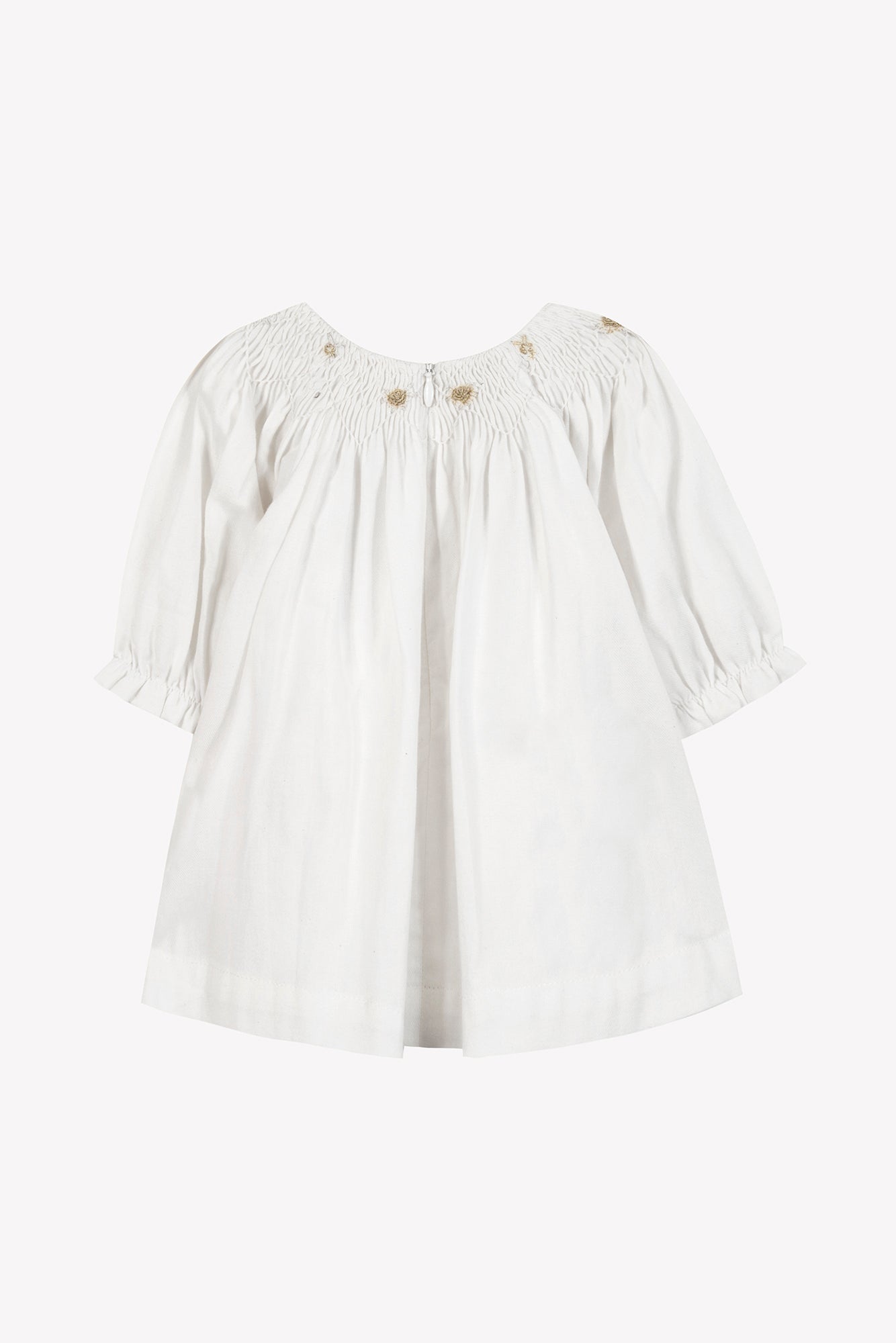 Vestido - Marfil Cuello delantal