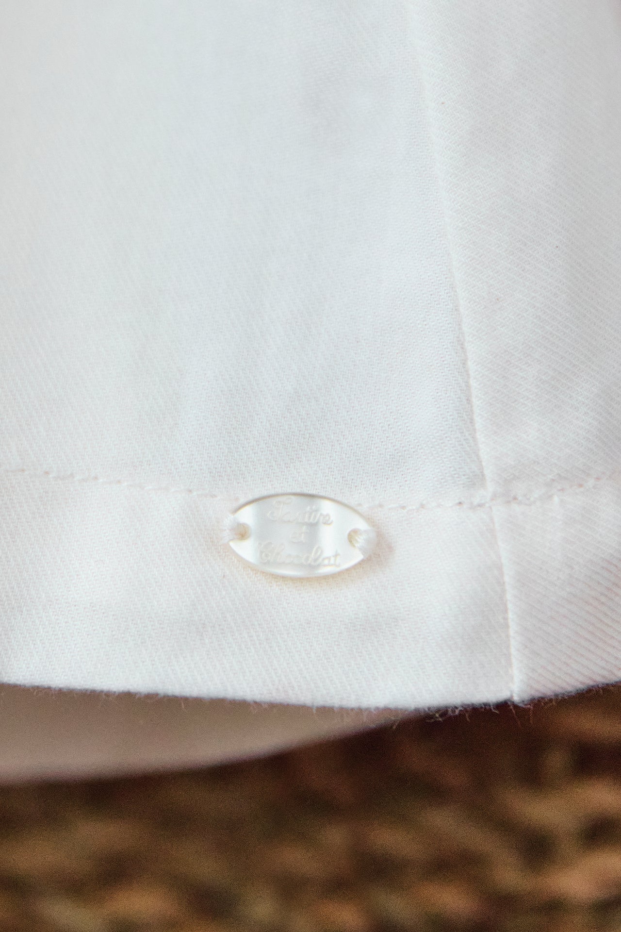 Vestido - Marfil Cuello delantal