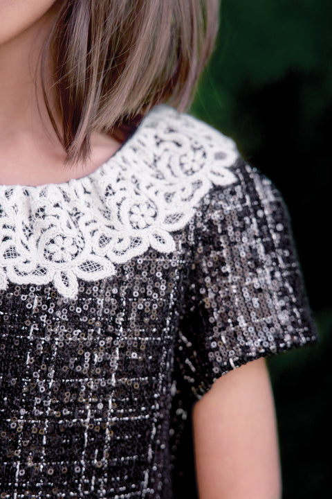 Dress - Black tweed - Image principale