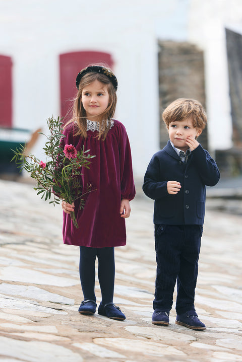 Gilet - Marine maille torsadée - Image principale