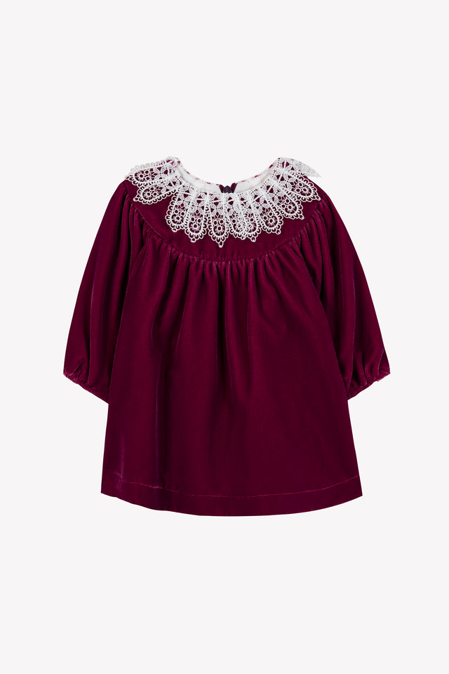 Robe - Prune en velours - Image principale