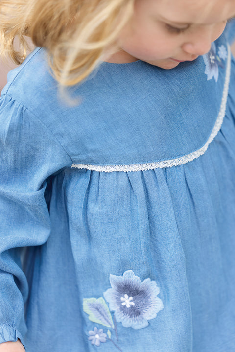 Robe - Chambray broderies - Image principale