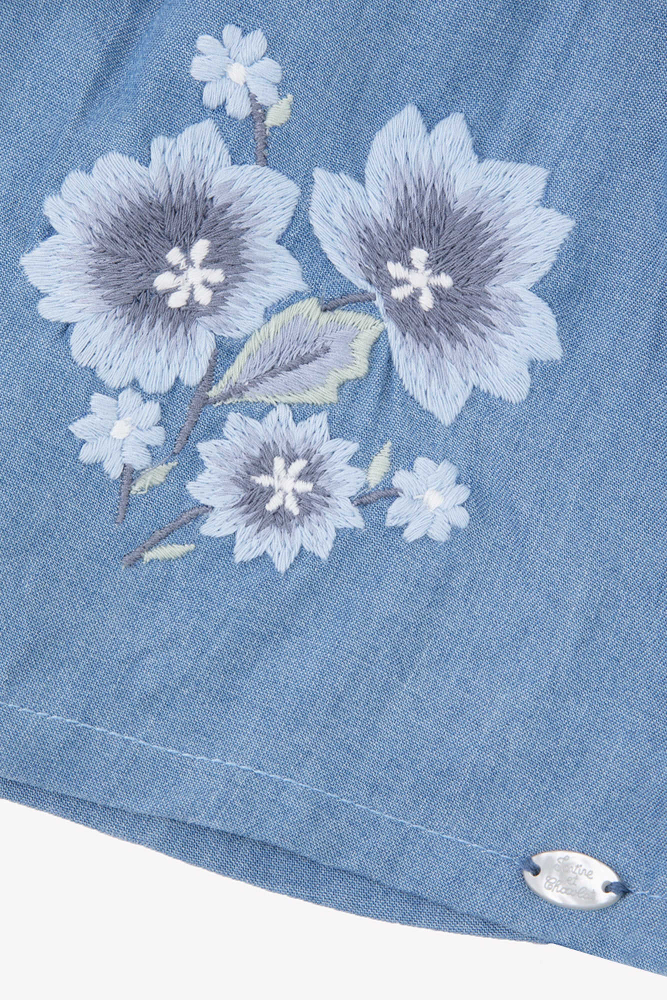 Robe - Chambray broderies