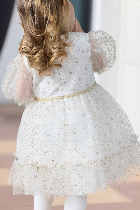 Kleid - Gold mit Pailletten - Image principale