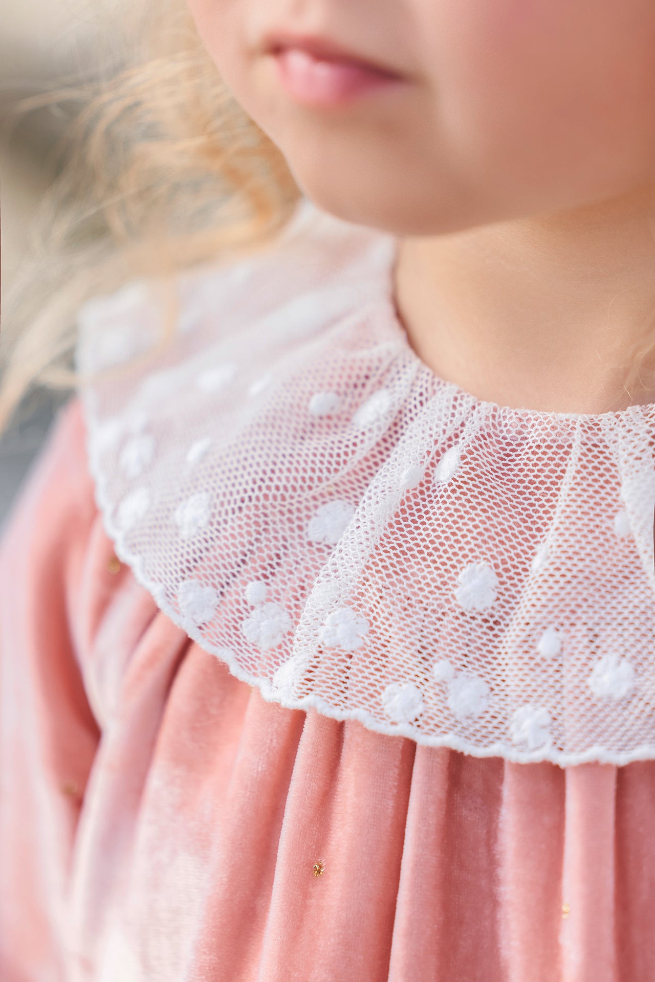 Robe - Rose poudré en velours