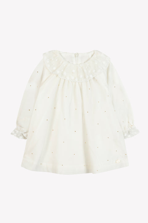 Vestido - Marfil de terciopelo - Image principale