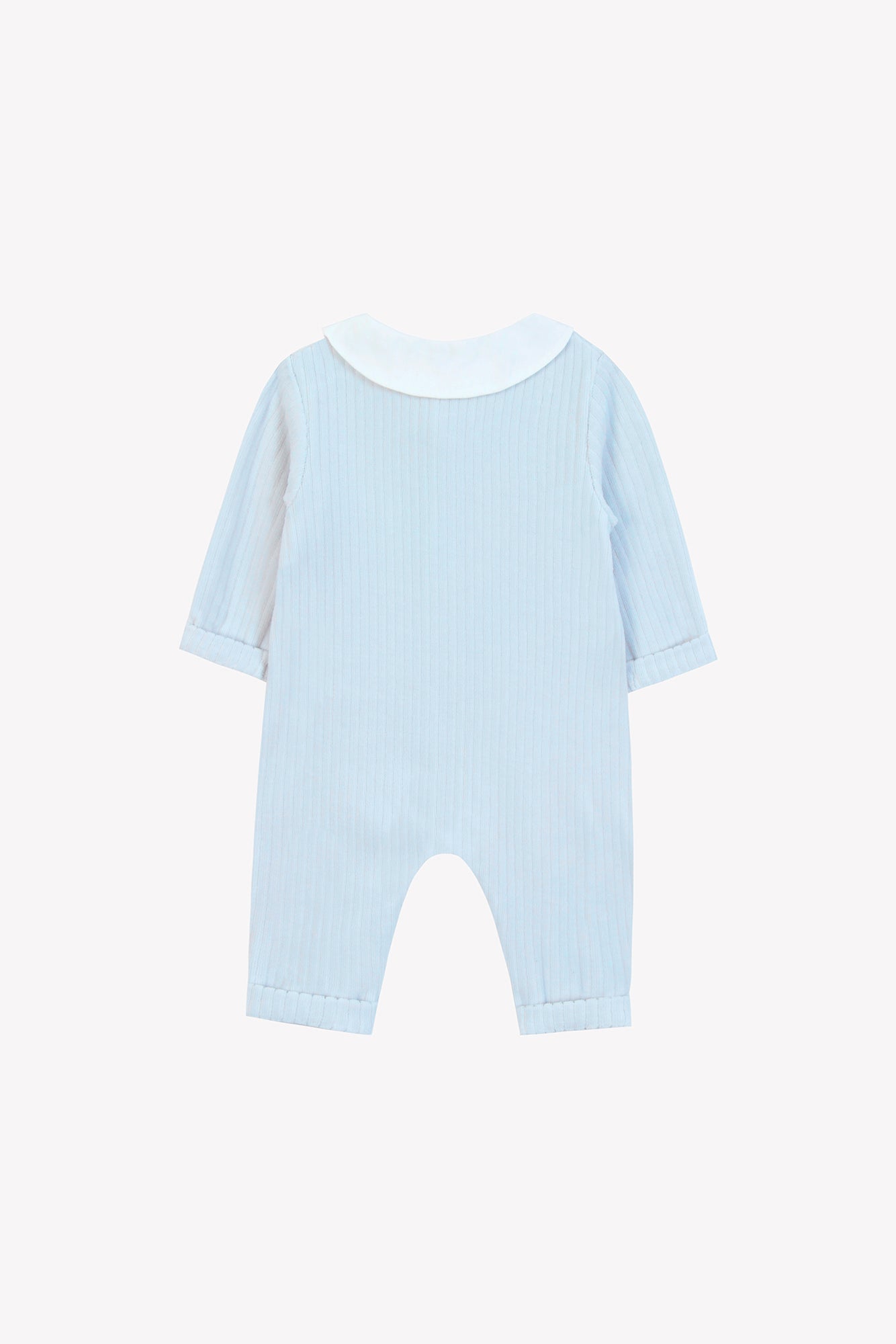 Combinaison longue - Bleu céleste velours