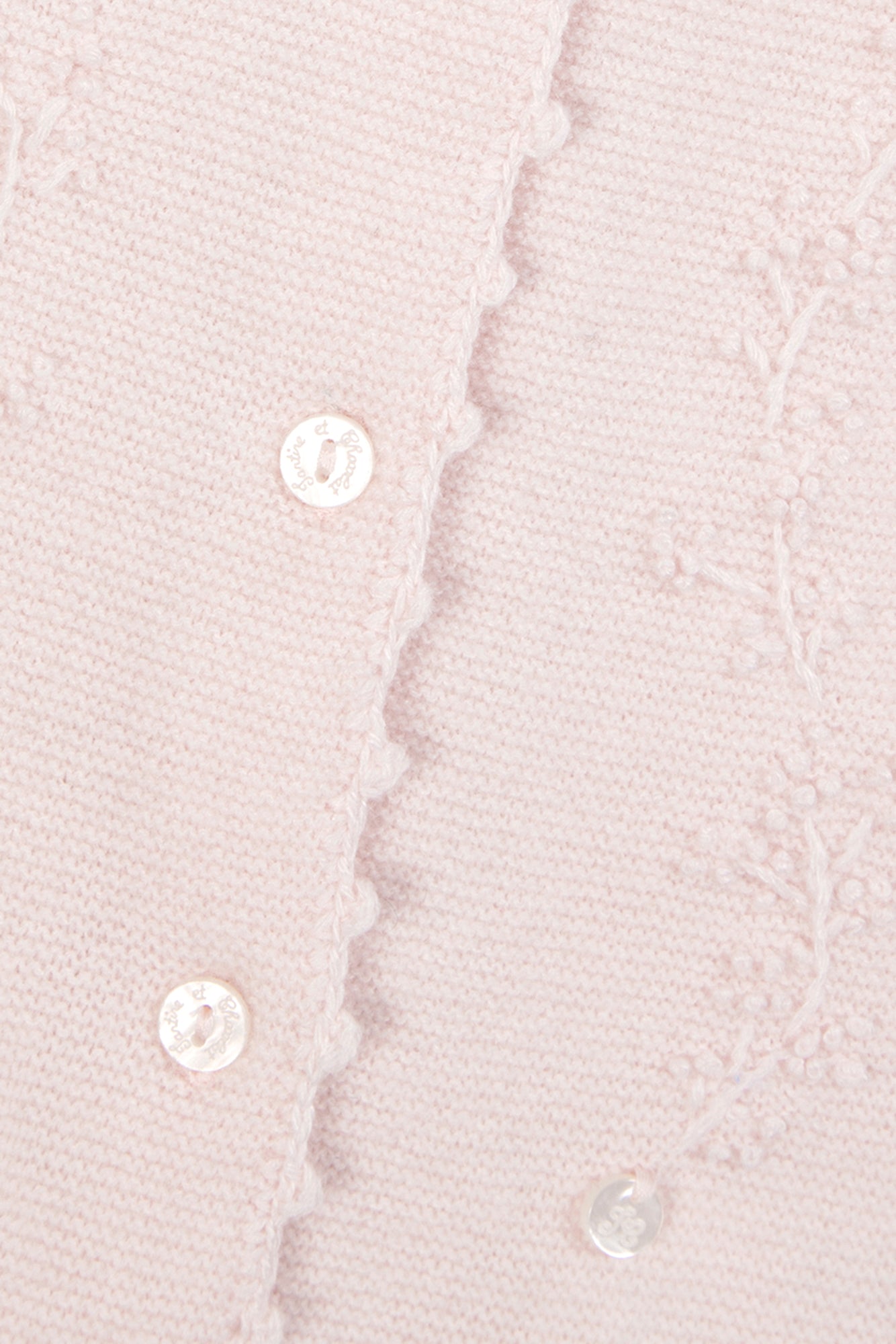 Entero largo - Rosa pálido Bordado