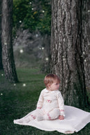 Combinaison longue - Ecru illustration lapin