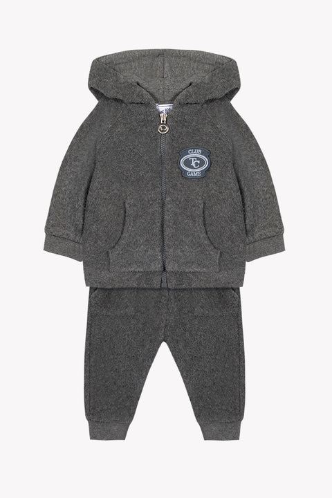 Ensemble jogging - Gris foncé chiné - Image principale