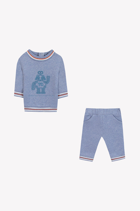 Ensemble jogging - Bleu grisé robot - Image principale