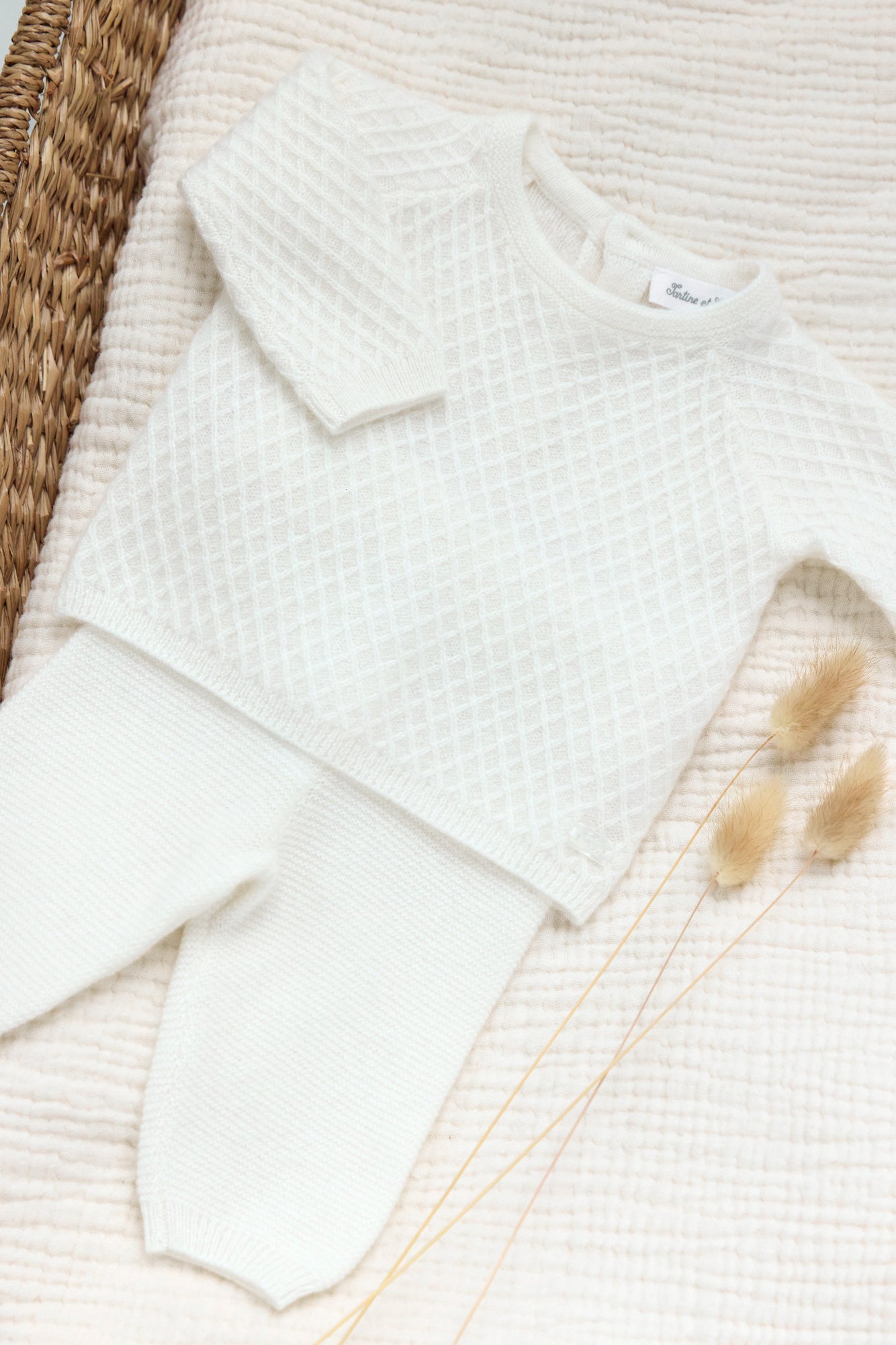 Ensemble - Ecru 100% cachemire