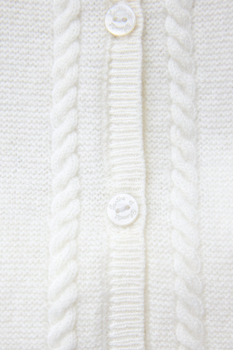 Ensemble long - Ecru torsades - Image principale