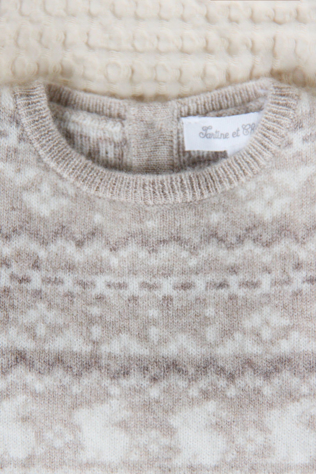 Ensemble long - Greige chiné jacquard