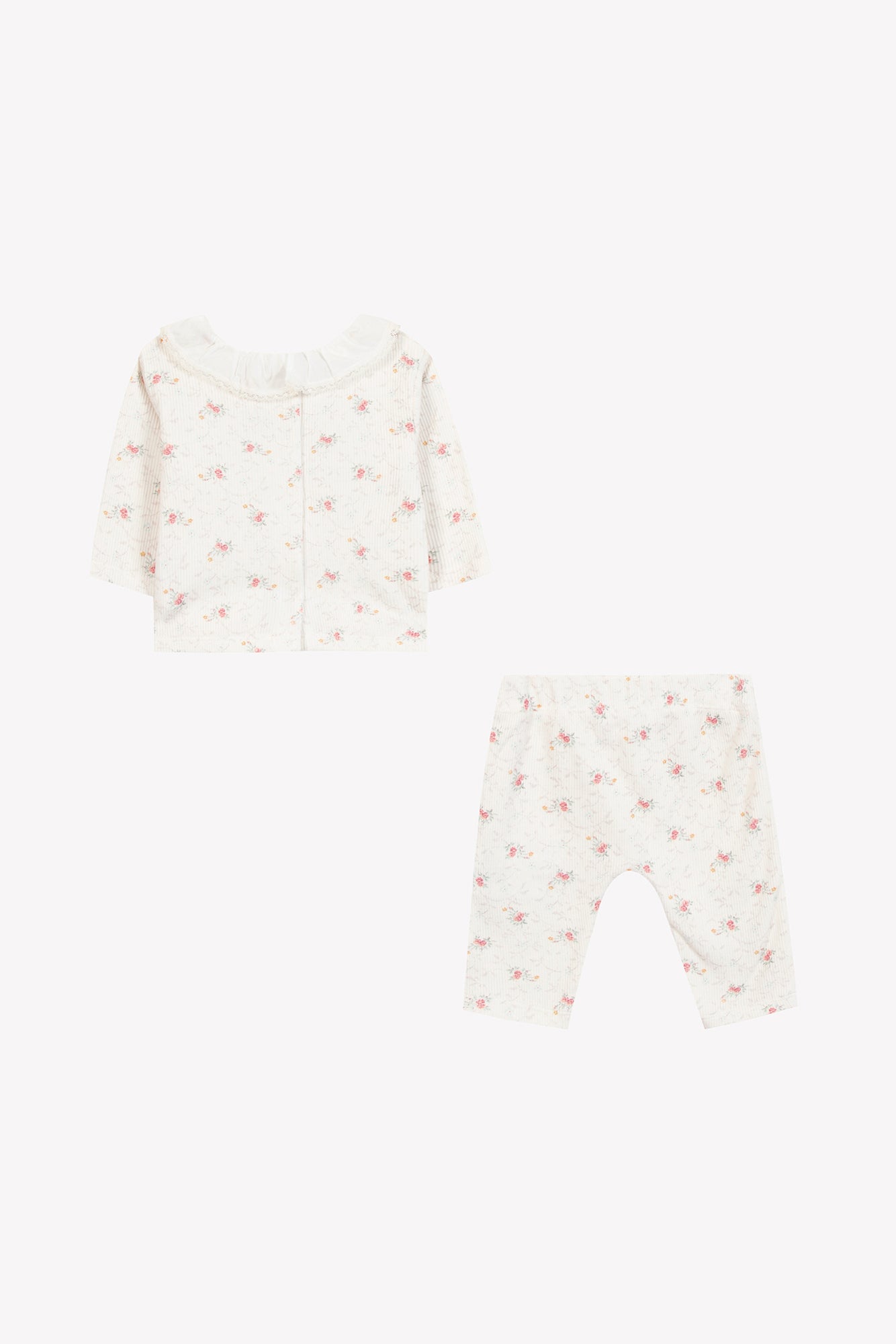 Conjunto Largo - Marfil flores