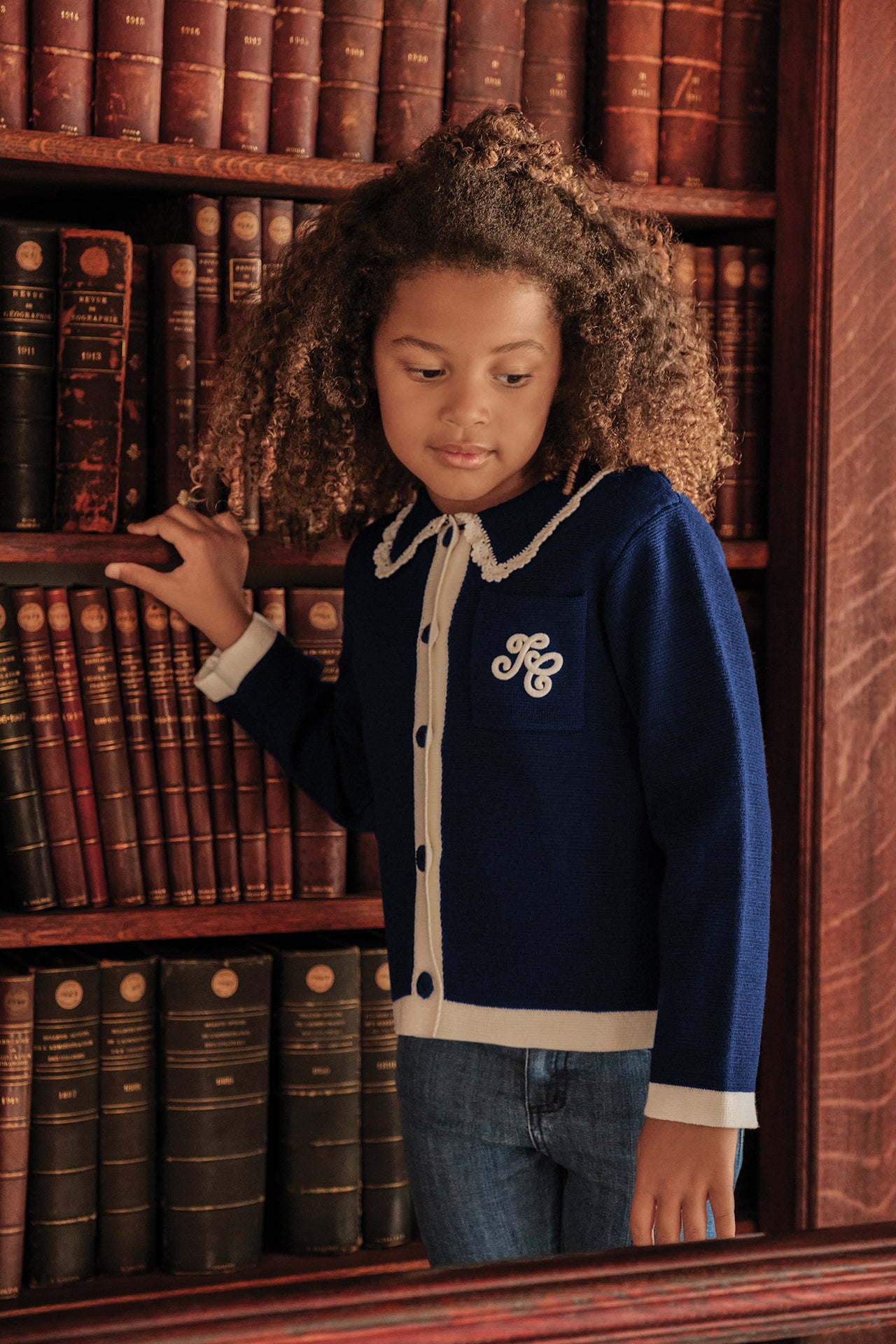 Jacke - Marineblau Wolle