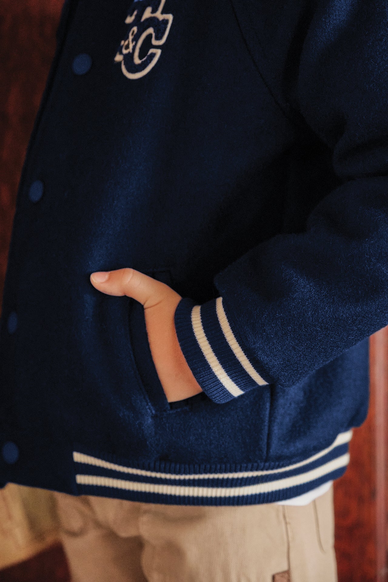 Veste teddy - Marine