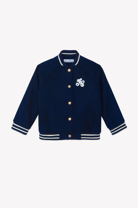 Veste teddy - Marine - Image principale