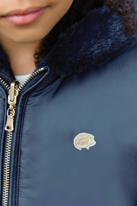 Geschwollene Jacke - Marineblau Wasserabweisend - Image principale