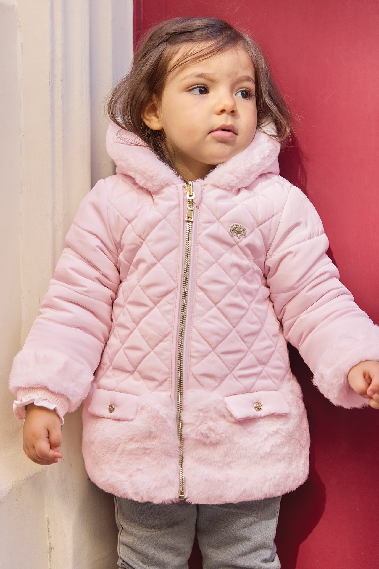 Doudoune - Rose pale réversible