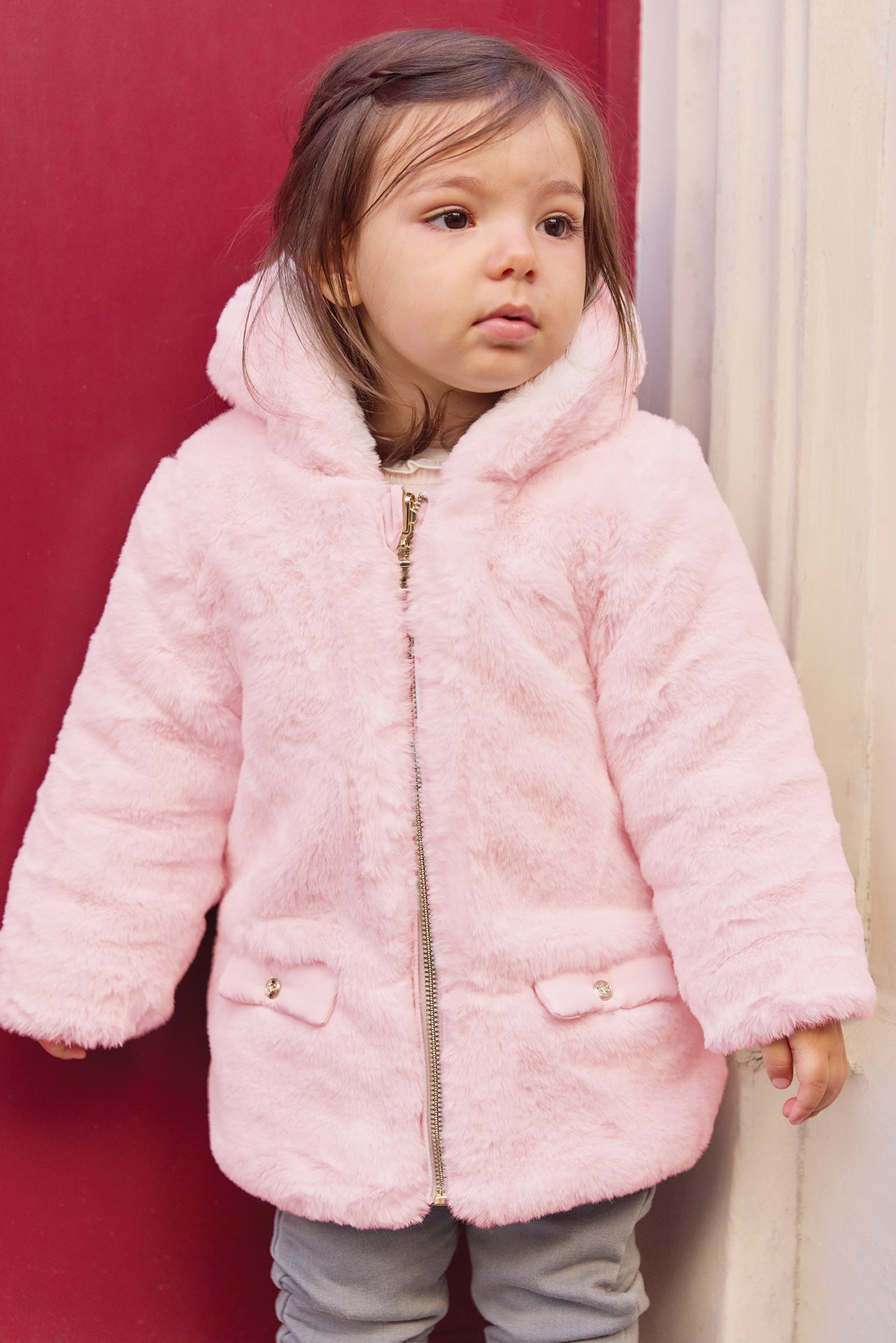 Doudoune - Rose pale réversible