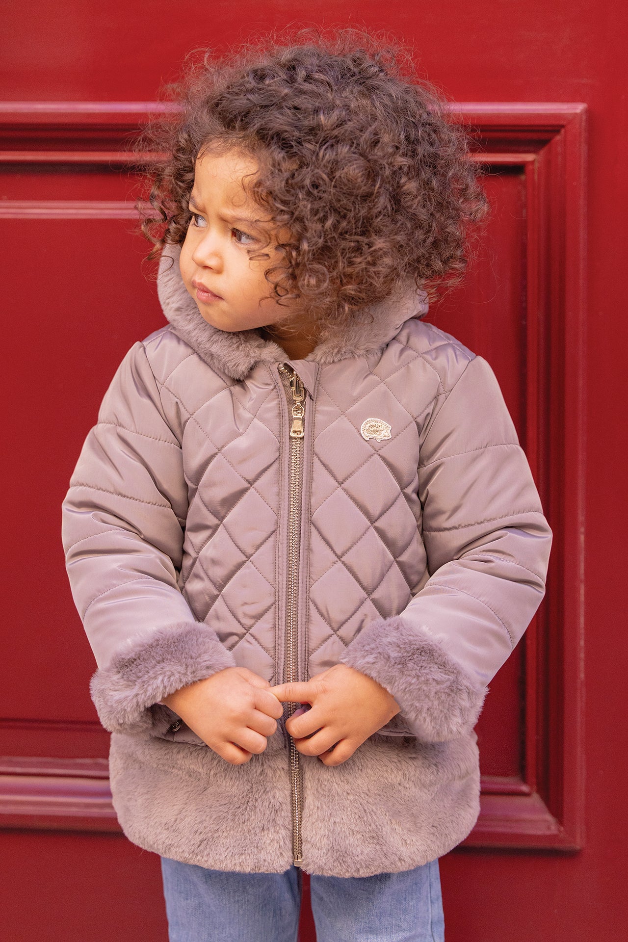 Doudoune - Taupe réversible