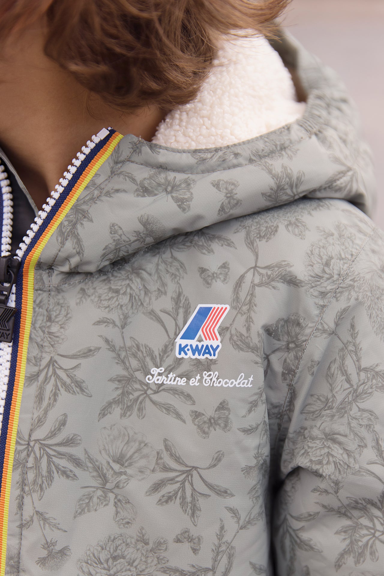 Coupe-vent - Kaki K-way x Tartine et chocolat