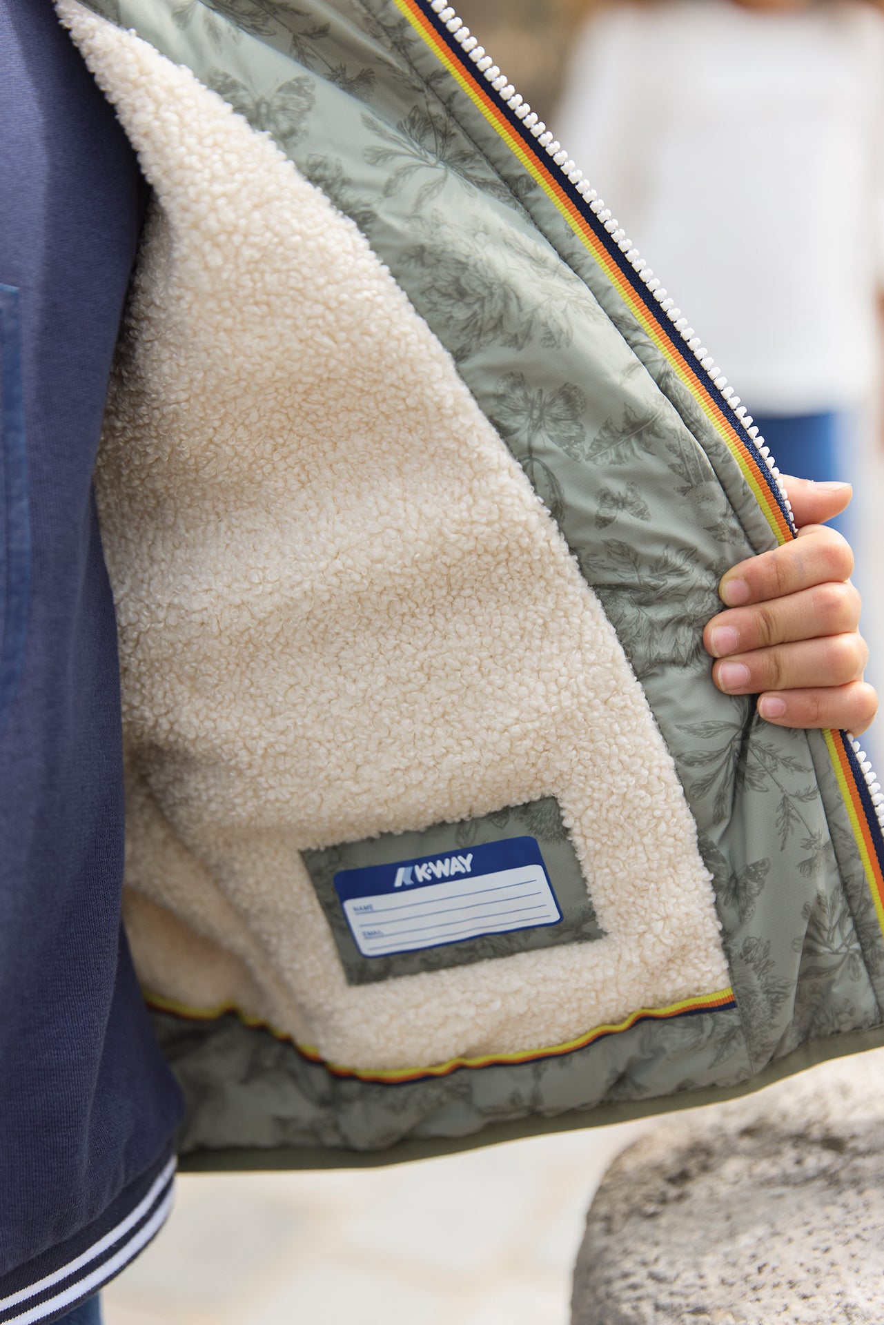 Coupe-vent - Kaki K-way x Tartine et chocolat