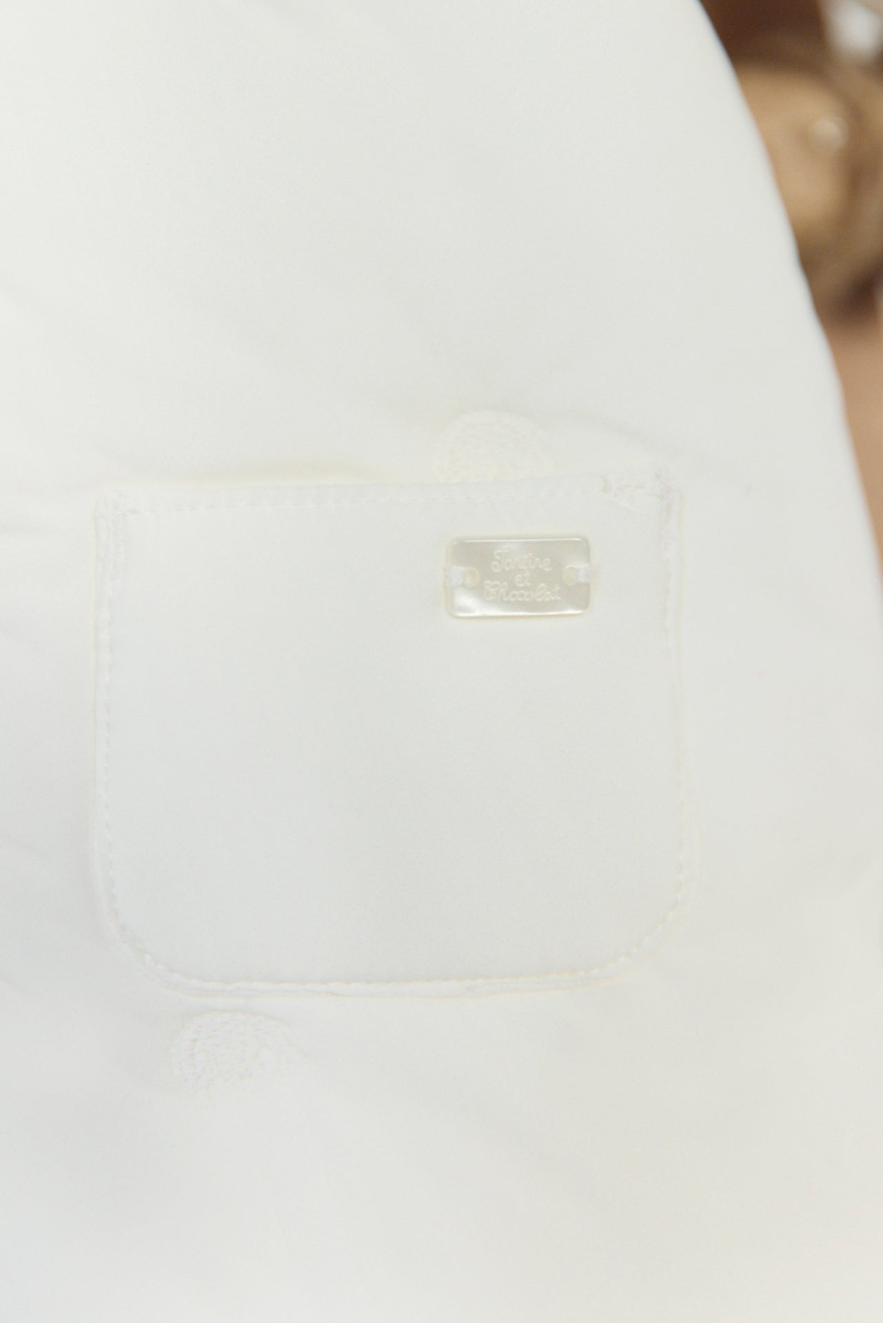 Kombination Einteiler - Ecru gesteppt