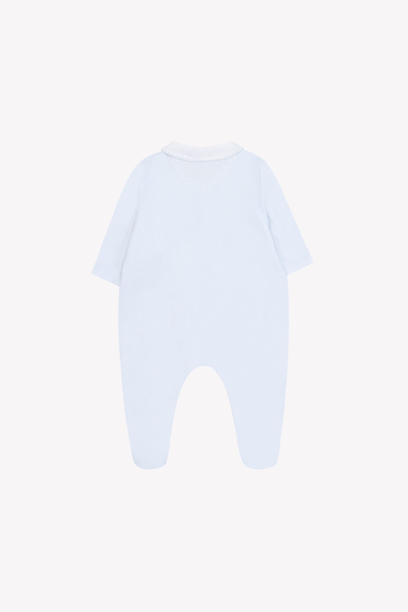 Pyjama - Bleu ciel col pointu