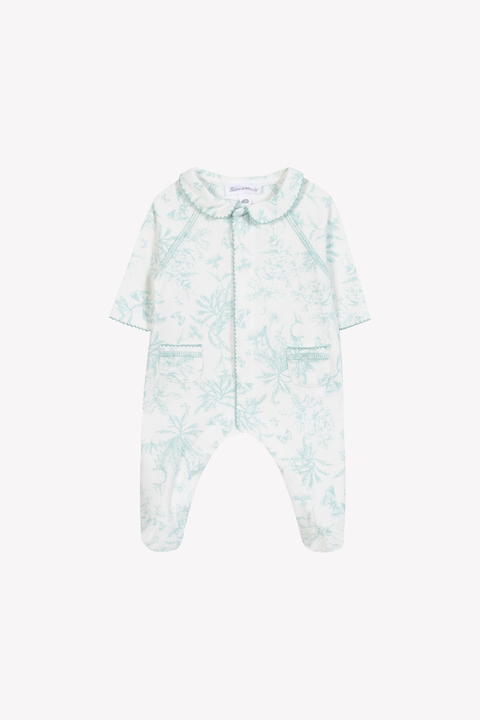 Pijama - Verde agua inspirado en Toile de Jouy - Image principale