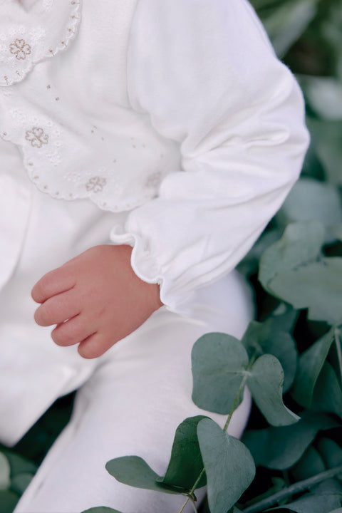 Pyjama - Ecru volanté - Image principale