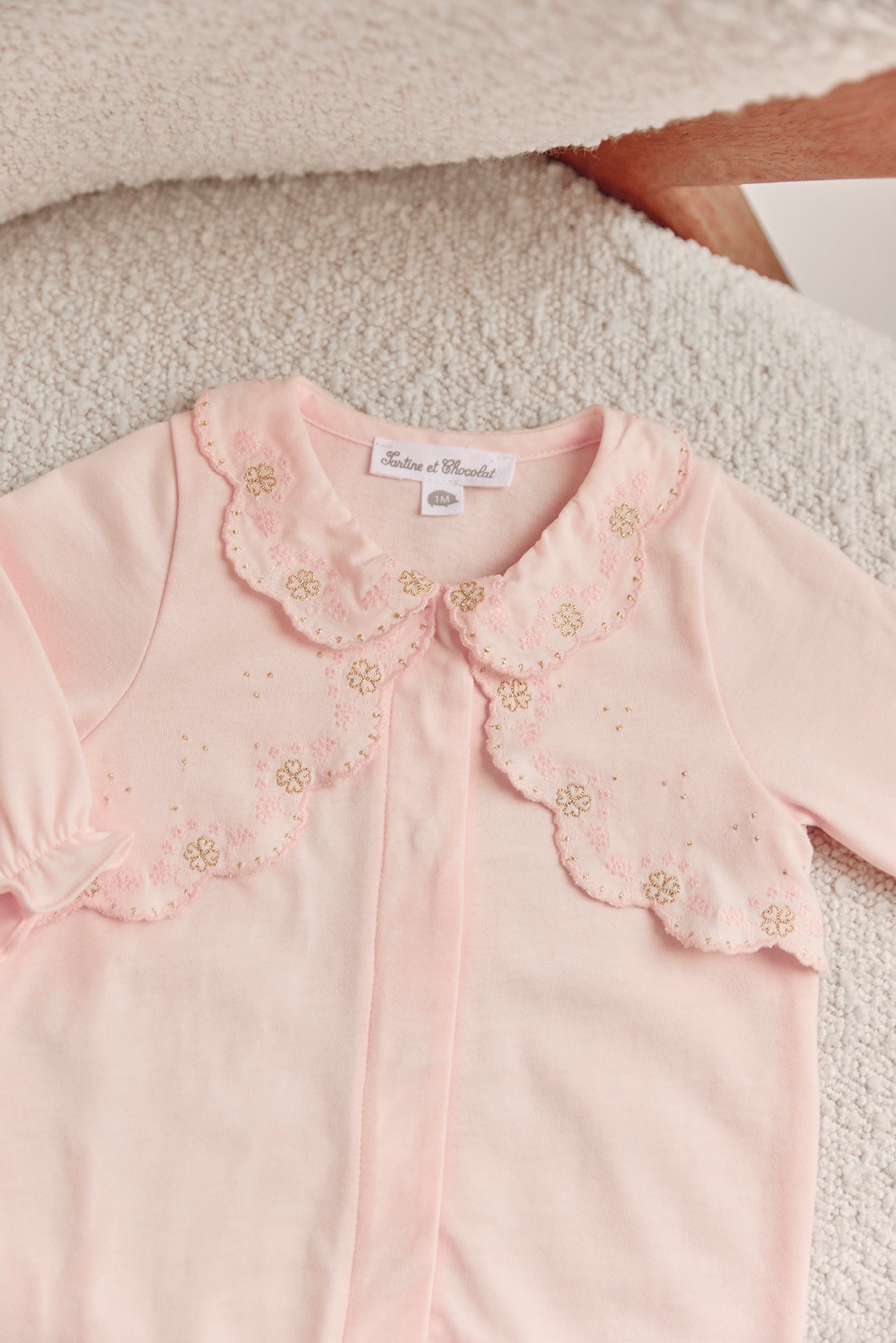 Pyjama - Rose pâle volanté