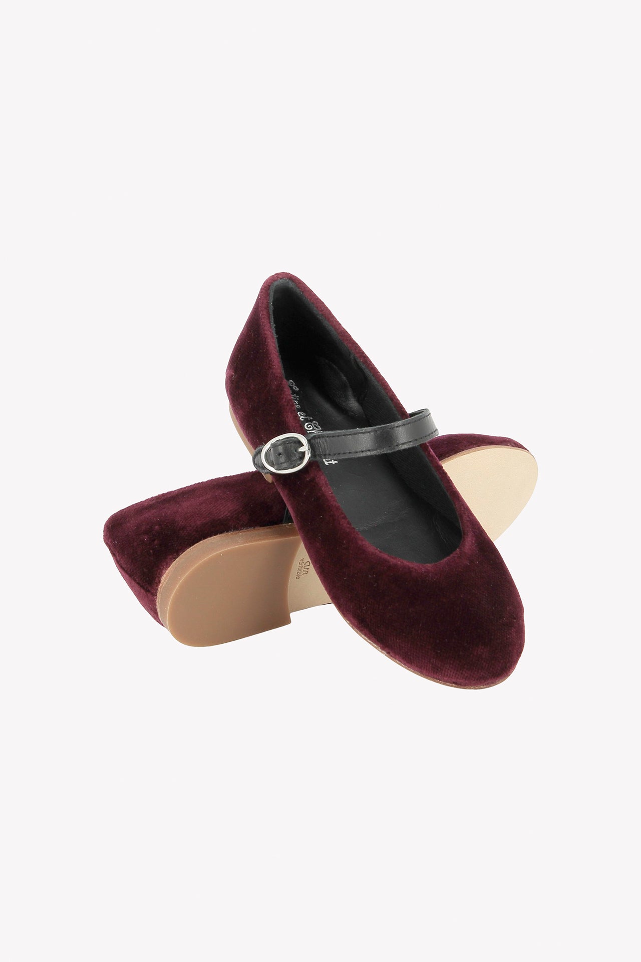 Ballerines - Aubergine velours