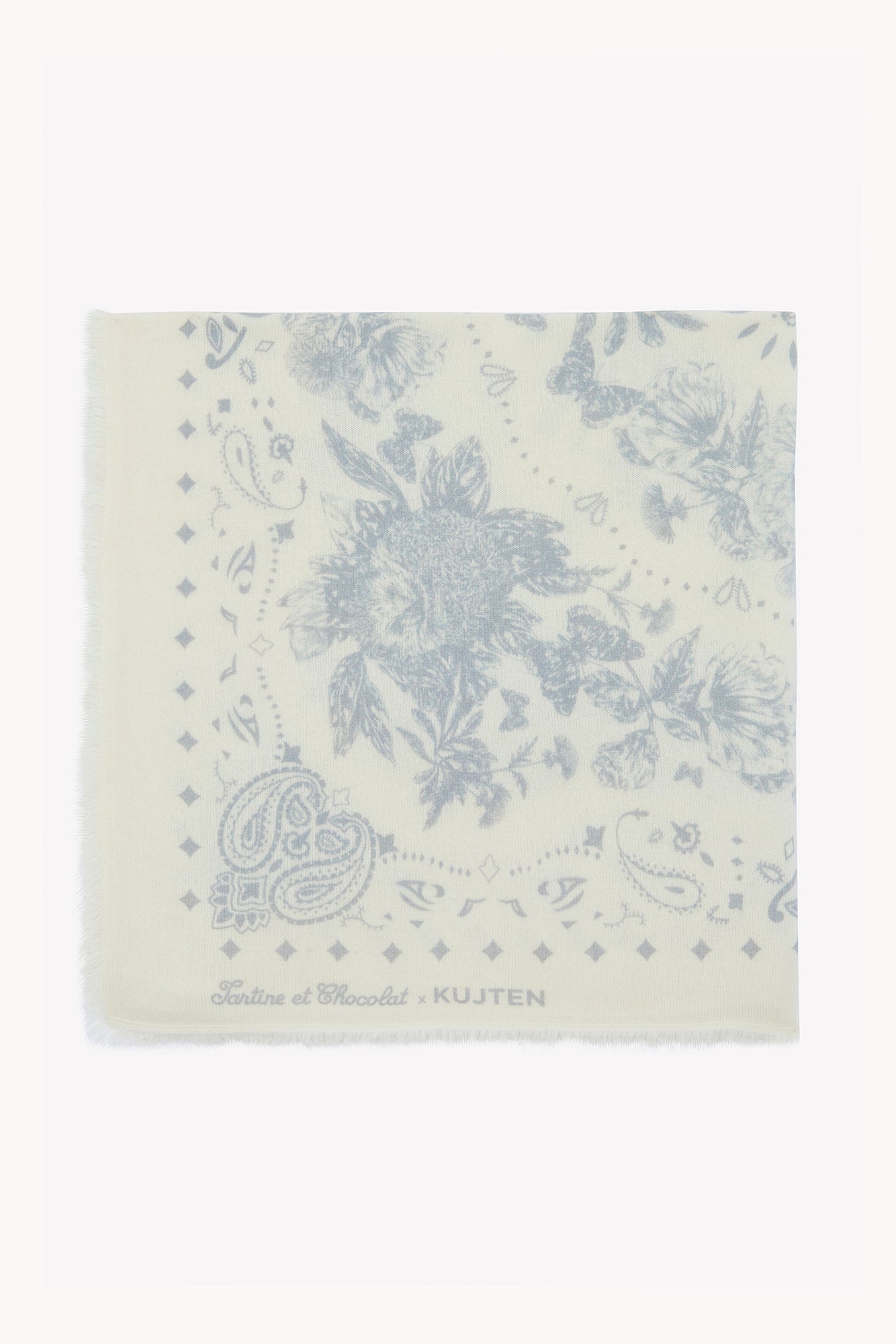 Grand Foulard - Gris clair Kujten x Tartine et Chocolat