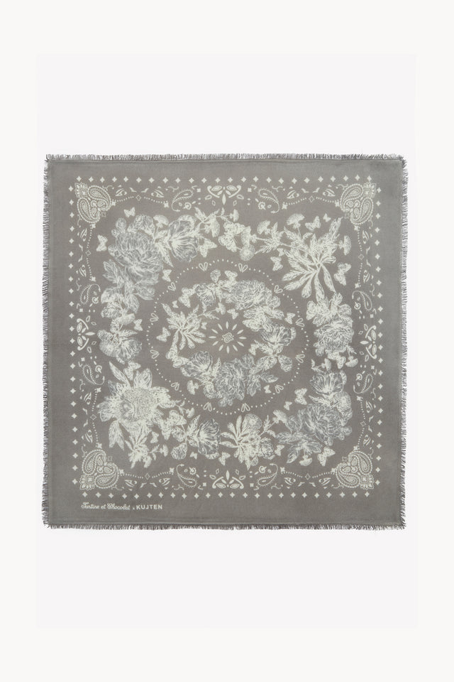 Grote sjaal - Taupe Kujten X Tartine et Chocolat - Image principale