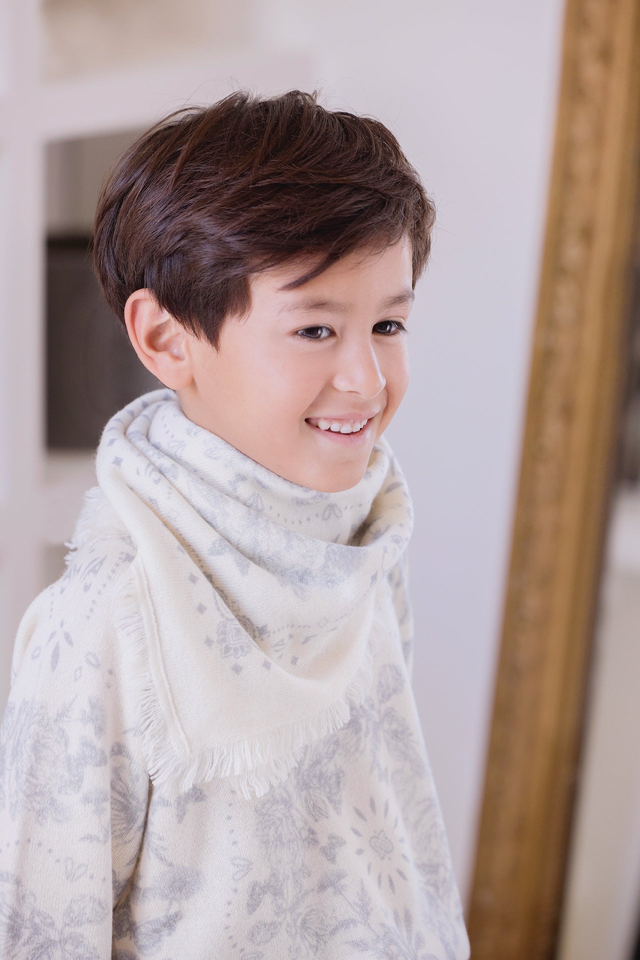 Kleine sjaal - Lichtgrijs Kujten X Tartine et Chocolat