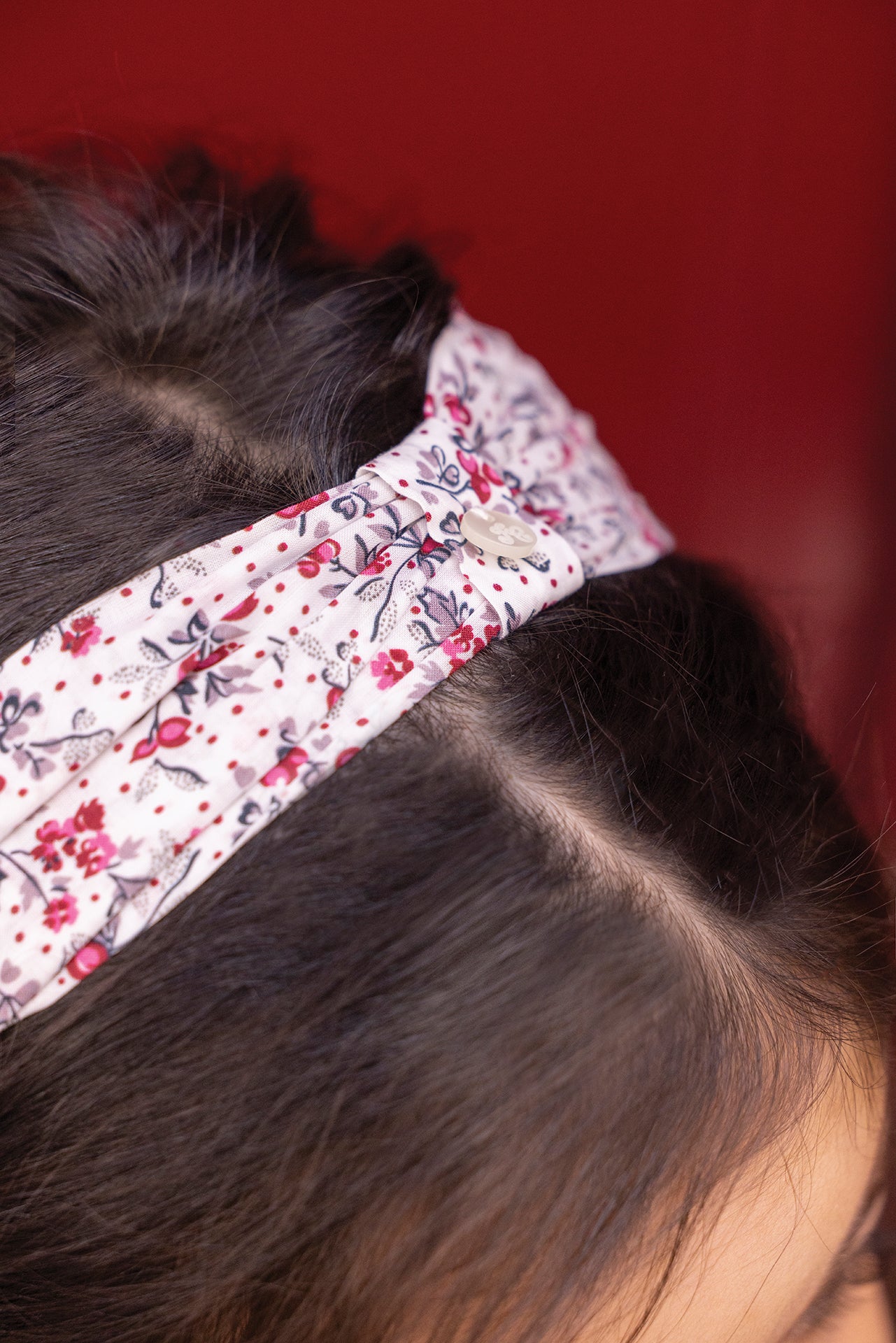 Bandeau - Ecru fleuris