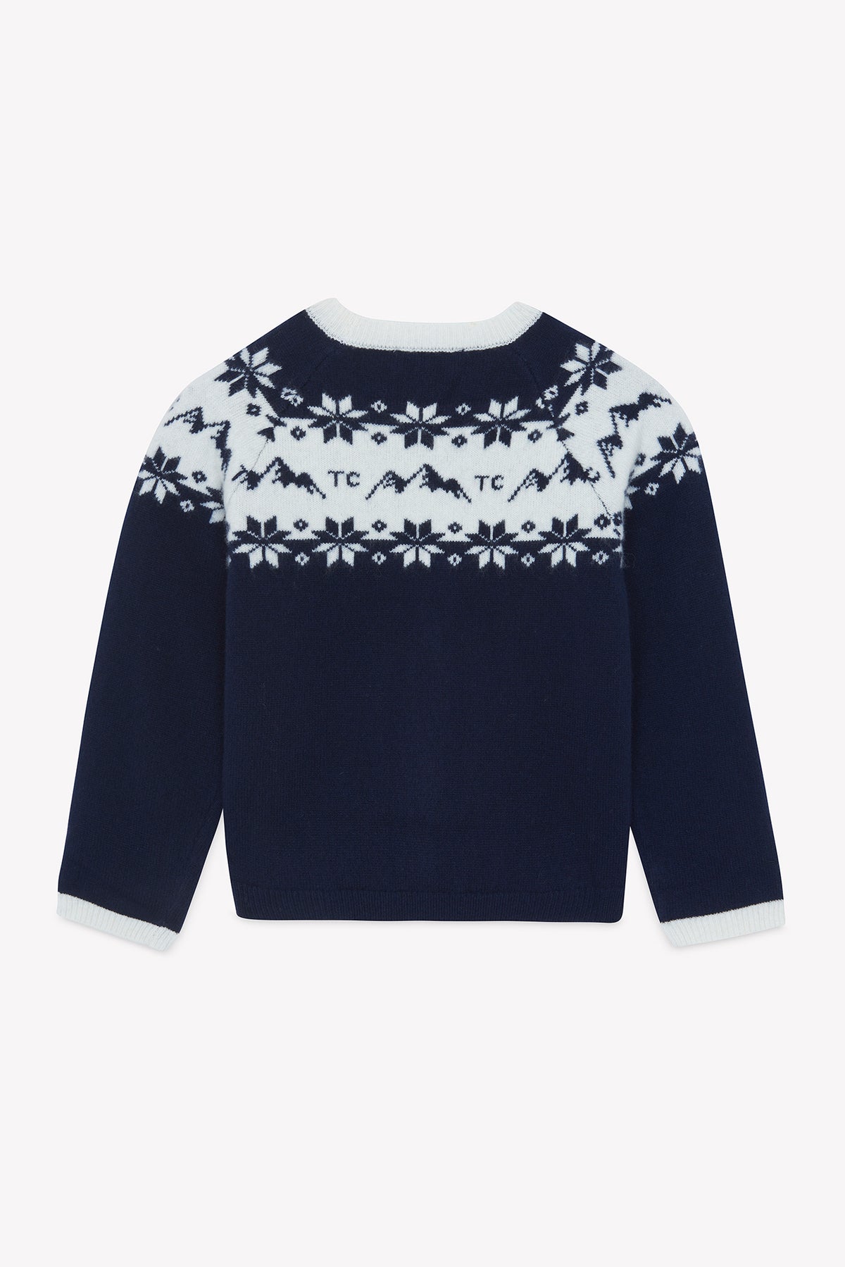 Maglia - Blu navy lana jacquard Pyrenex x Tartine et Chocolat