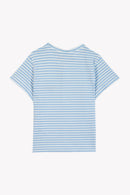 T-shirt - Blauw kust Streeps