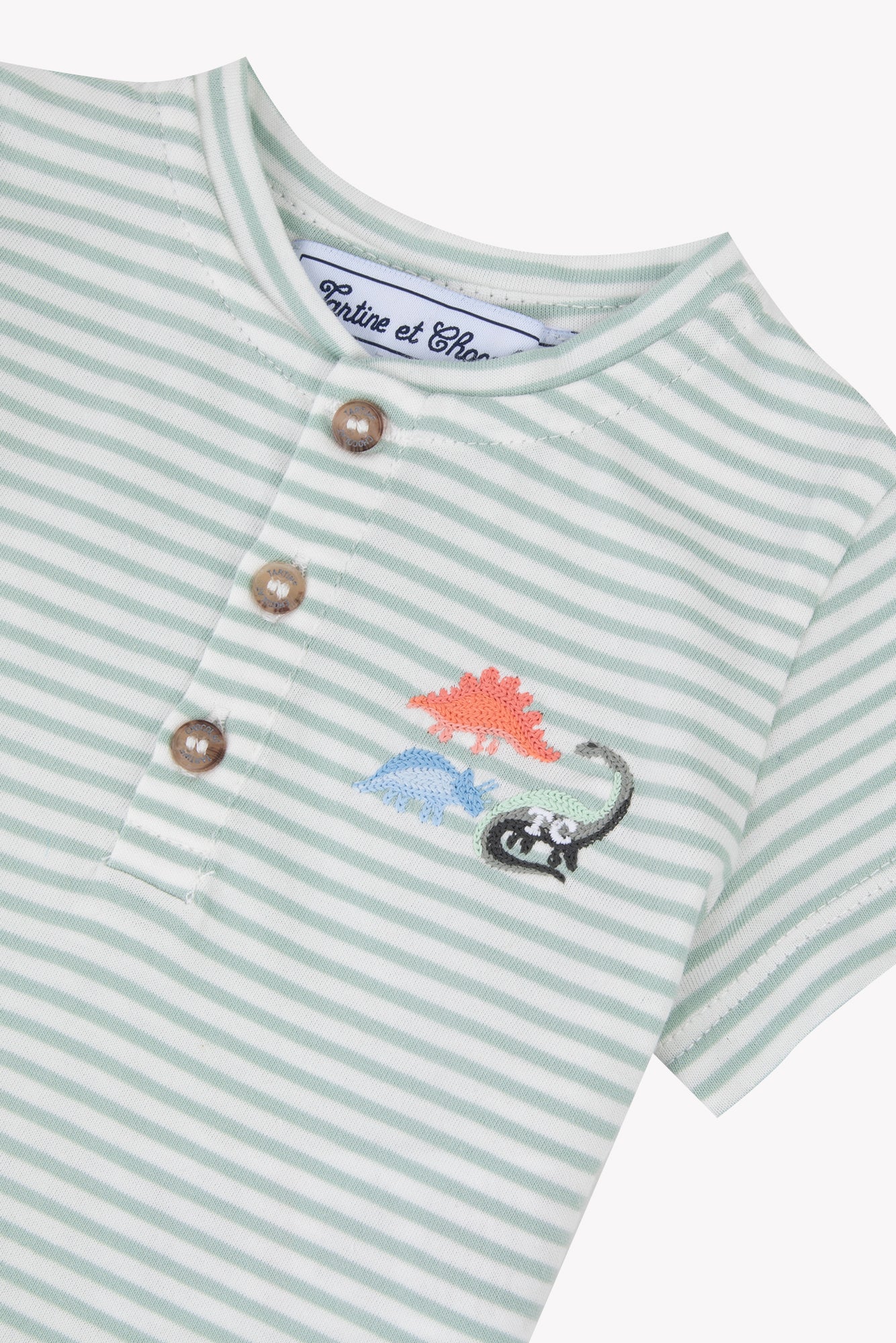 T-shirt - Kaki rayures explorateur