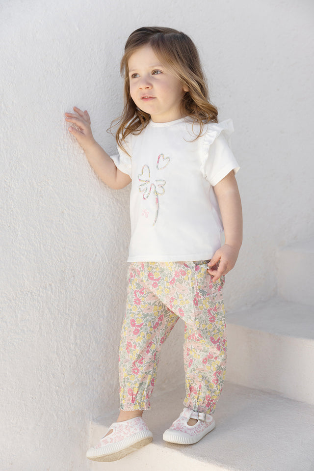 Pantalon - Algodón Estampado tela Liberty - Image principale