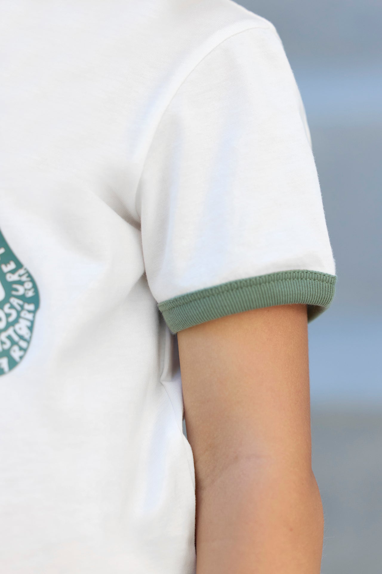 T-Shirt - Ecru Illustration Dinosaurier