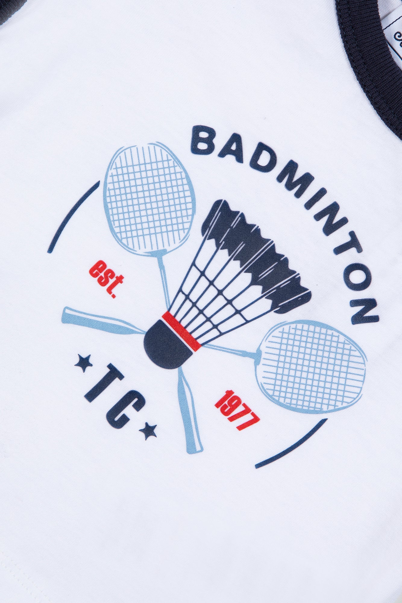 T-Shirt - Weiss Illustration Sportverein