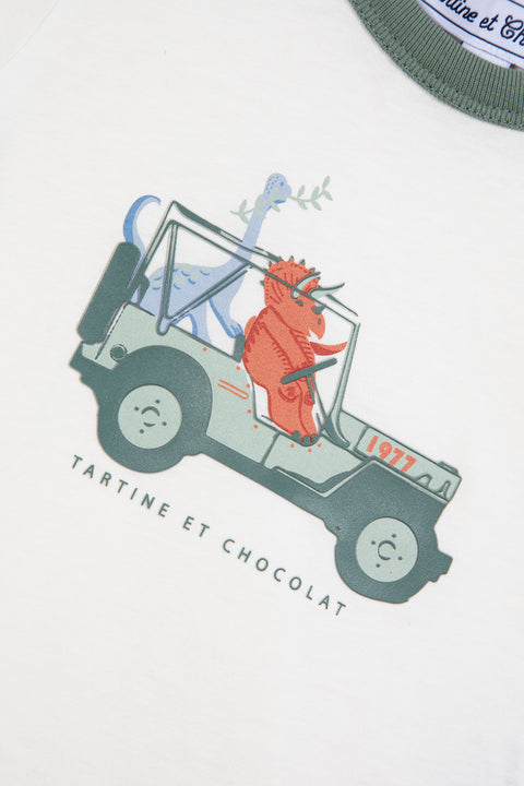 T-Shirt - Ecru Illustration Entdecker - Image principale