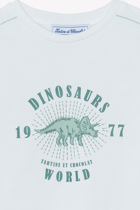 T-Shirt - Ecru Dinosaurierwelt - Image principale