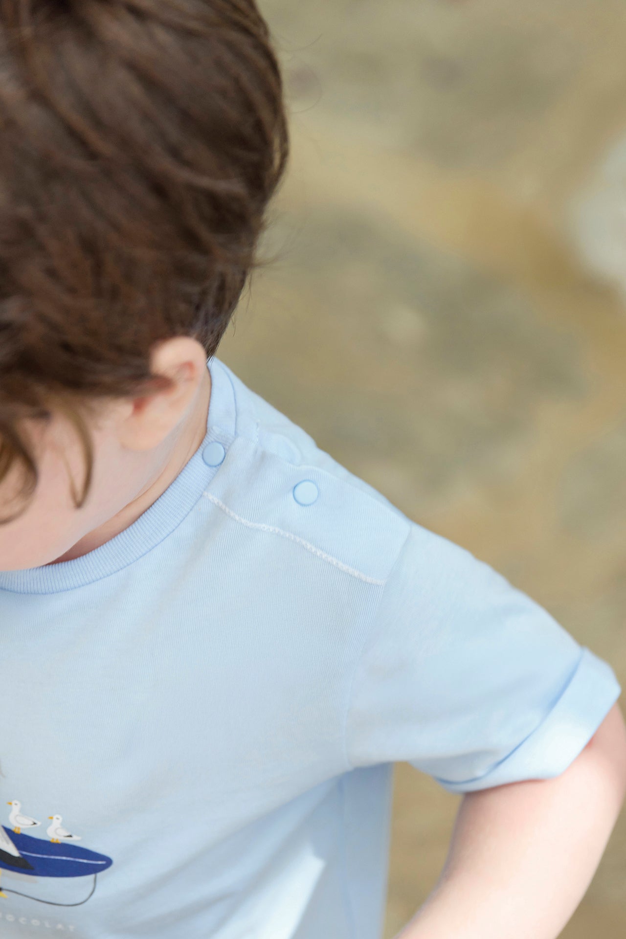 T-Shirt - Blau Illustration Meer